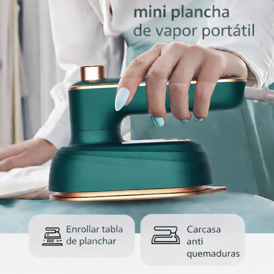 Mini plancha de vapor portátil