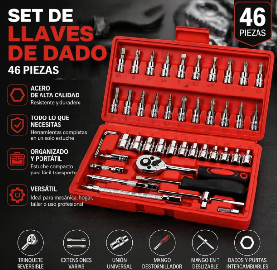 juego de llaves 46 piezas